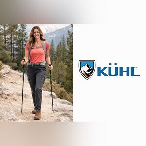 Kuhl Women's Charcoal Black Performance Cargo Pants size 14 atheleisure casual